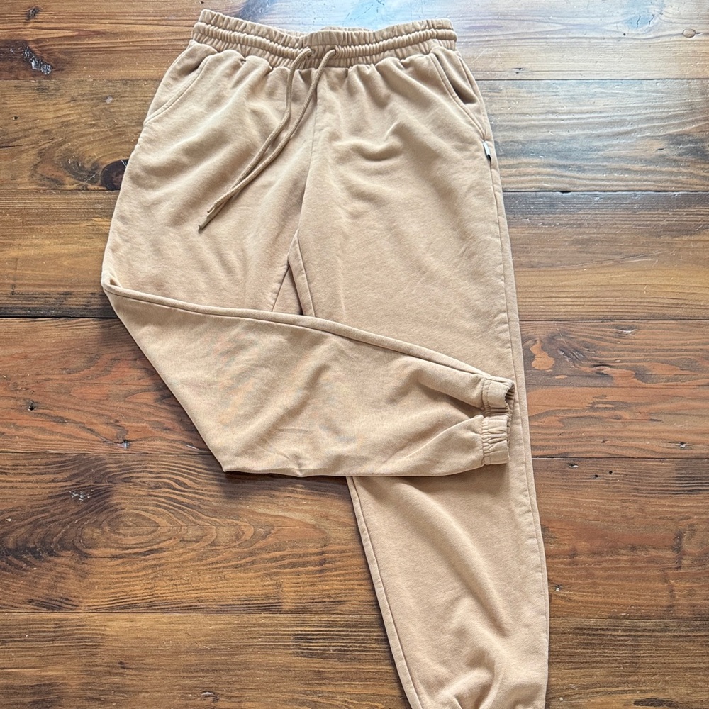 Fabletics Tan Cropped Quarter-Zip Sweatshirt & Jo… - image 5